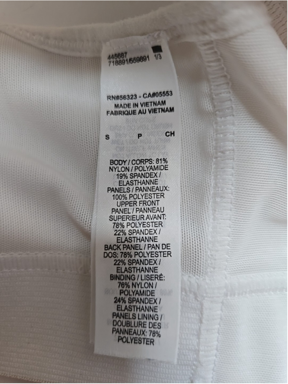 Nike Dri-Fit Small White High Support Sports Bra Mesh Cup Adjustable Run Club - Picture 7 of 9